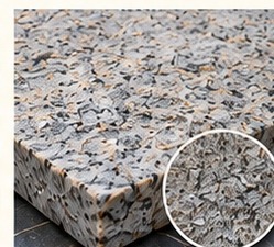 Flamed and brushed stone finish