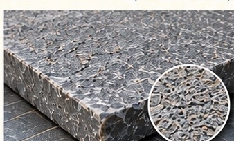 Shot blasted stone finish