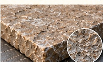 Tumbled stone finish