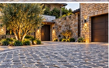 Natural stone driveway inspiration