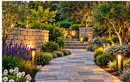 Natural stone walkway and pathway inspiration