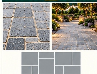 Ashlar stone pattern examples and layout diagram