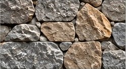 Rockface wall stone