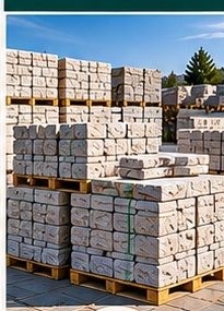 Natural stone inventory prepared for dealers